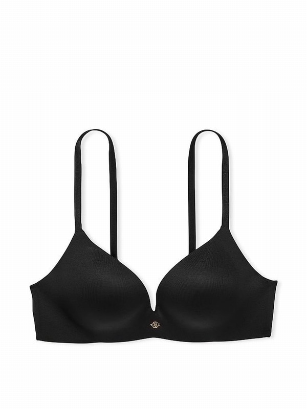 Black Victoria Secret So Obsessed Non WiPush Up Bras | YVUEF3059