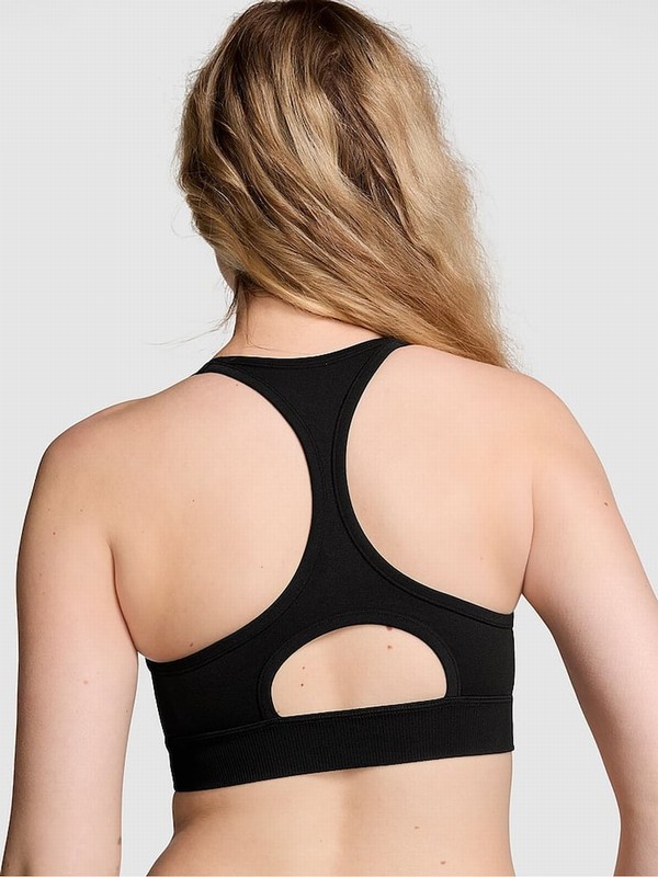 Black Victoria Secret Sports Sports Bra | YXGFQ0689