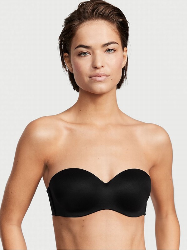 Black Victoria Secret Strapless Bras | QKMHO2497