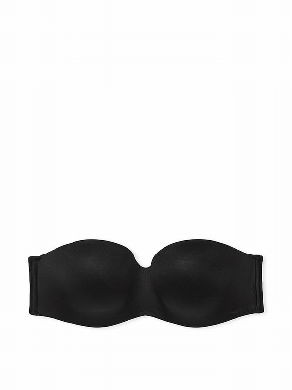 Black Victoria Secret Strapless Bras | QKMHO2497