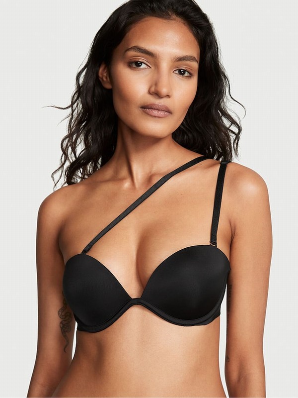 Black Victoria Secret Strapless Smooth Every Way Strapless Multiway Bras | UCHXR2057