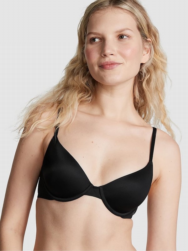 Black Victoria Secret T Shirt Bras | IYXEB7634
