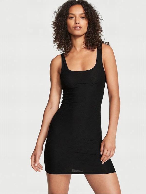 Black Victoria Secret Tank Slip Nightwear | SFUGJ8601