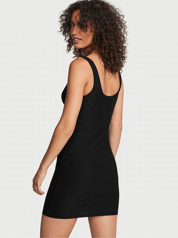 Black Victoria Secret Tank Slip Nightwear | SFUGJ8601