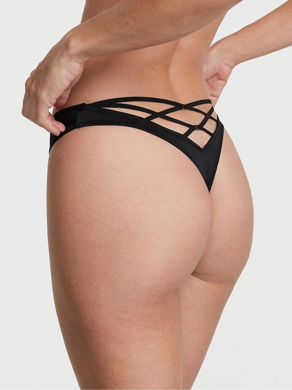 Black Victoria Secret Thong Underwear | AHKGP0632