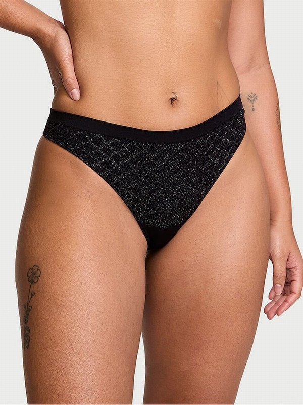Black Victoria Secret Thong Underwear | PMOIE5309