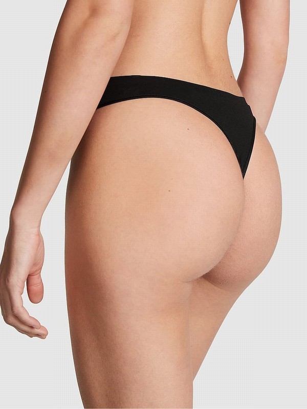 Black Victoria Secret Thong Underwear | XNZGD6029