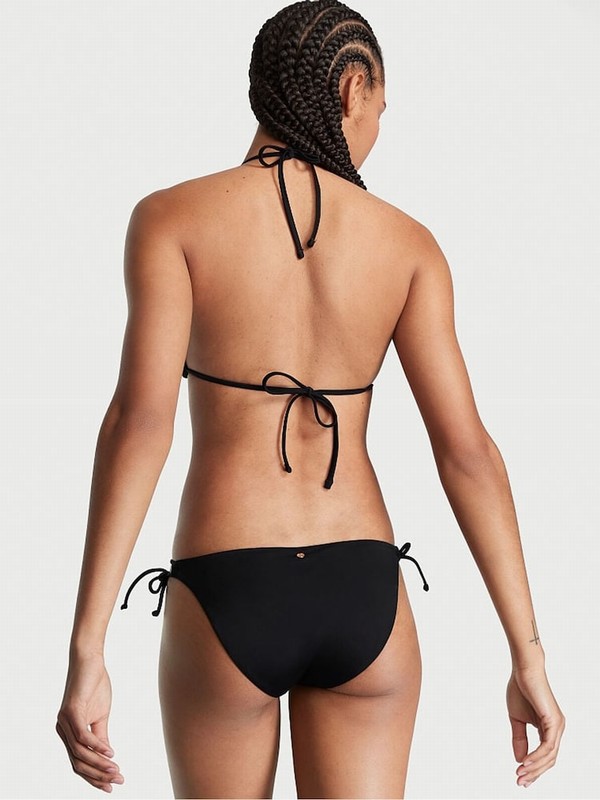 Black Victoria Secret Triangle Bikini Top | AOSQV3167