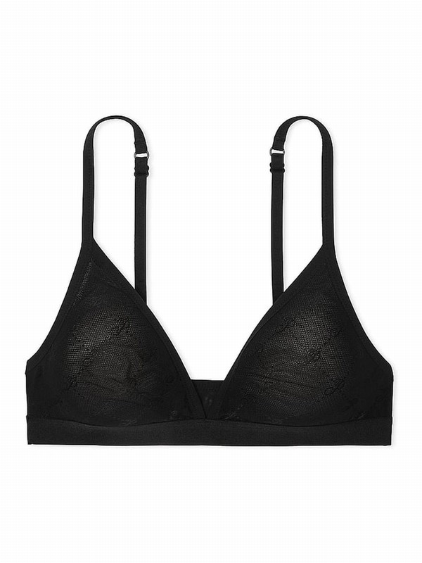 Black Victoria Secret Trianglelette Bras | VSZCE4287