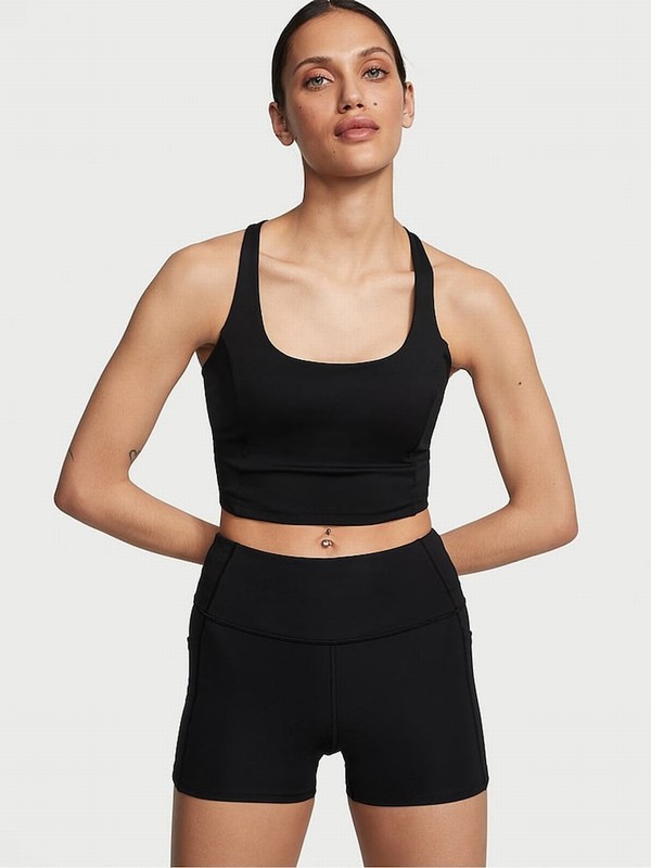 Black Victoria Secret VS Essential 3'' Cycling Shorts | PAFID0749