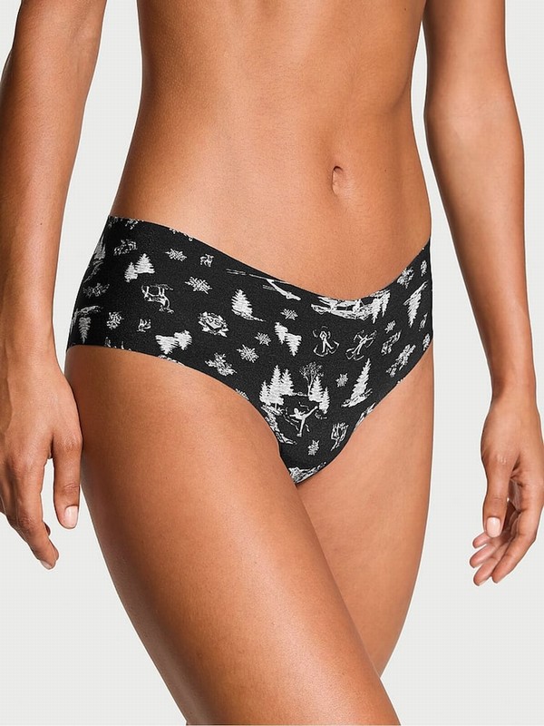 Black Victoria Secret Winter Cheeky Underwear | JKWSY8405