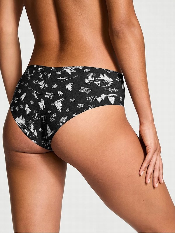 Black Victoria Secret Winter Cheeky Underwear | JKWSY8405