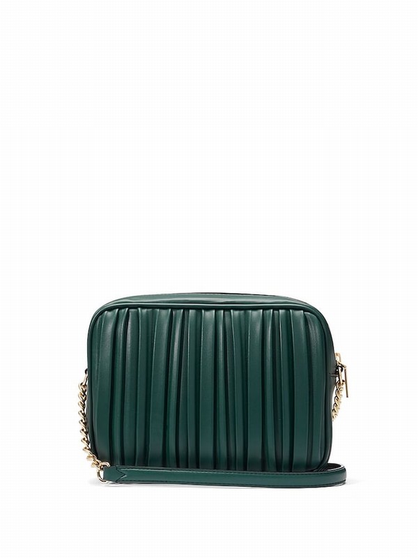 Black / Dark Green Victoria Secret Ivy Crossbody Bags | KNJCZ9824