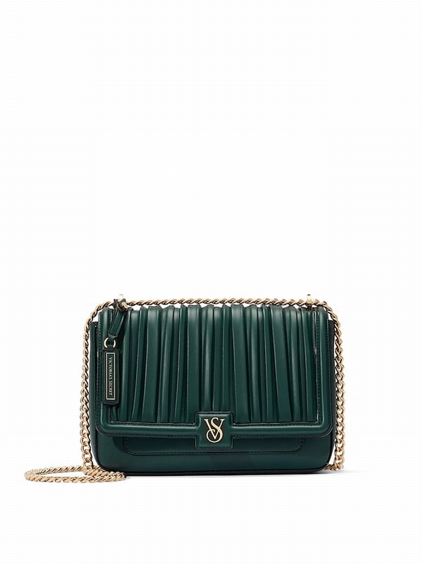 Black / Dark Green Victoria Secret Ivy Crossbody Bags | UTRLE0483