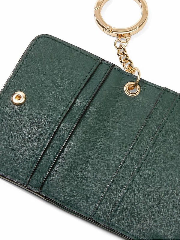 Black / Dark Green Victoria Secret Ivy Foldable Card Case Keyrings | WDVLX4235