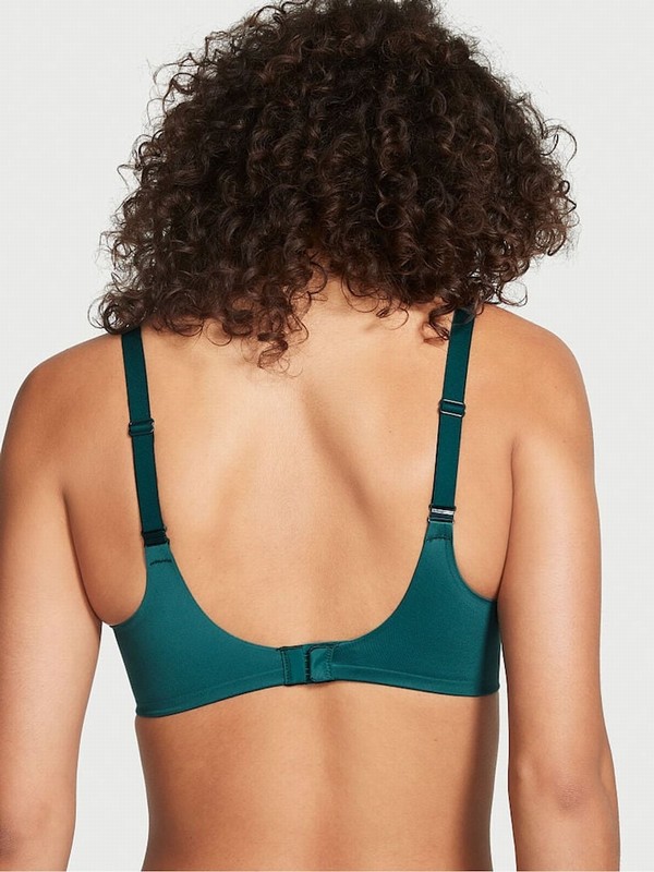 Black / Dark Green Victoria Secret Ivy Infinity Flex Bras | SJOZM1735