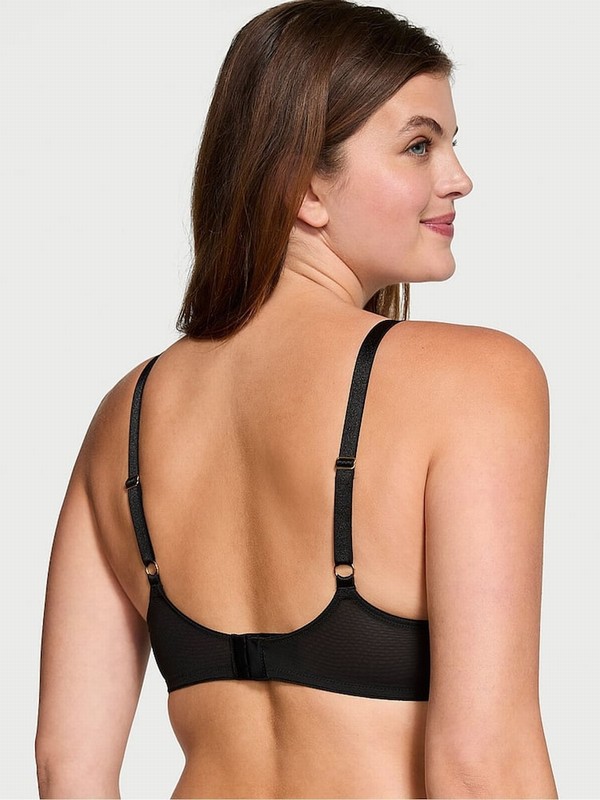 Black / Leopard Victoria Secret Full Cup EmbroideBra Bras | GALPF0745