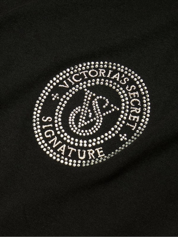 Black / Pink / Black Victoria Secret Xia Plaid Long Sleeve Flannel Nightwear | EGVIY4851