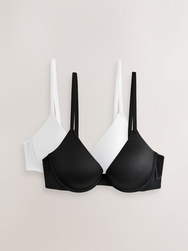 Black / White Victoria Secret Push Up 2 Packs Bras | ADBJP7851