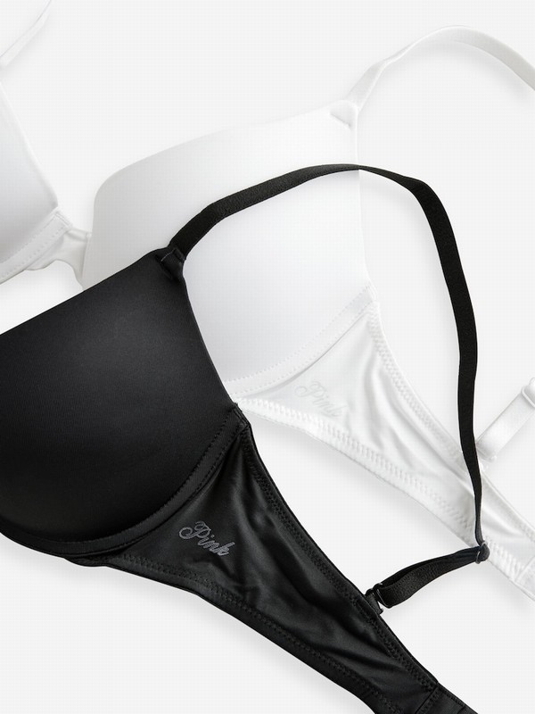 Black / White Victoria Secret Push Up 2 Packs Bras | ADBJP7851