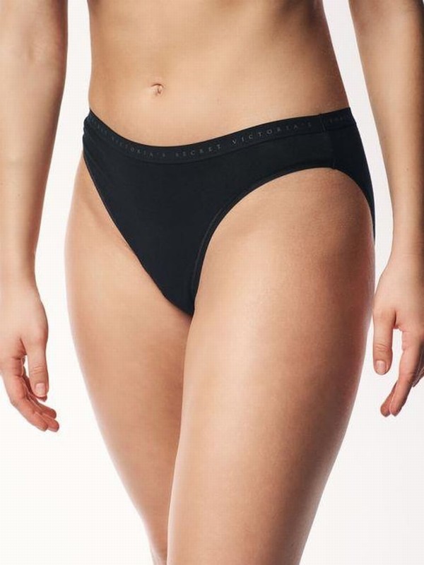 Black / White / Beige Victoria Secret Nude Bikini Logo 4 Pack Underwear | DBNPL9148