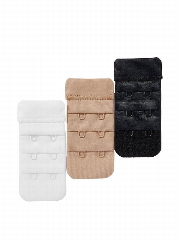 Black / White / Brown Victoria Secret 1.25 Inch Nude Extenders Bras | CITSH6275