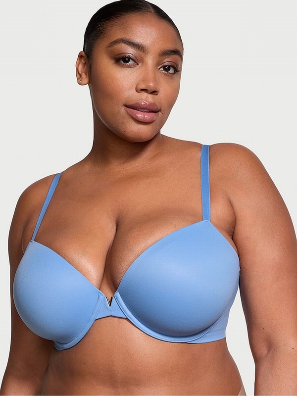 Blue Victoria Secret Bonnet Lightly Lined Demi Bras | FJHVX9762