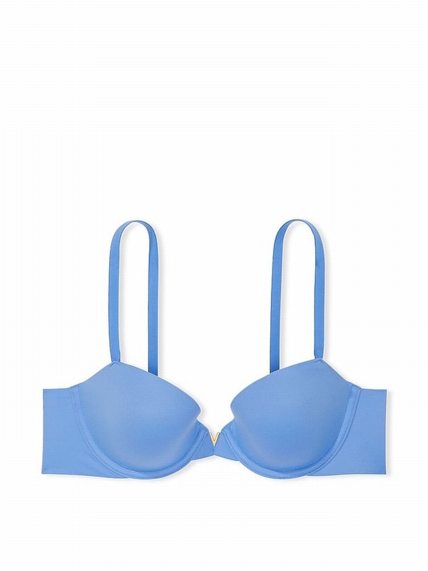 Blue Victoria Secret Bonnet Lightly Lined Demi Bras | FJHVX9762