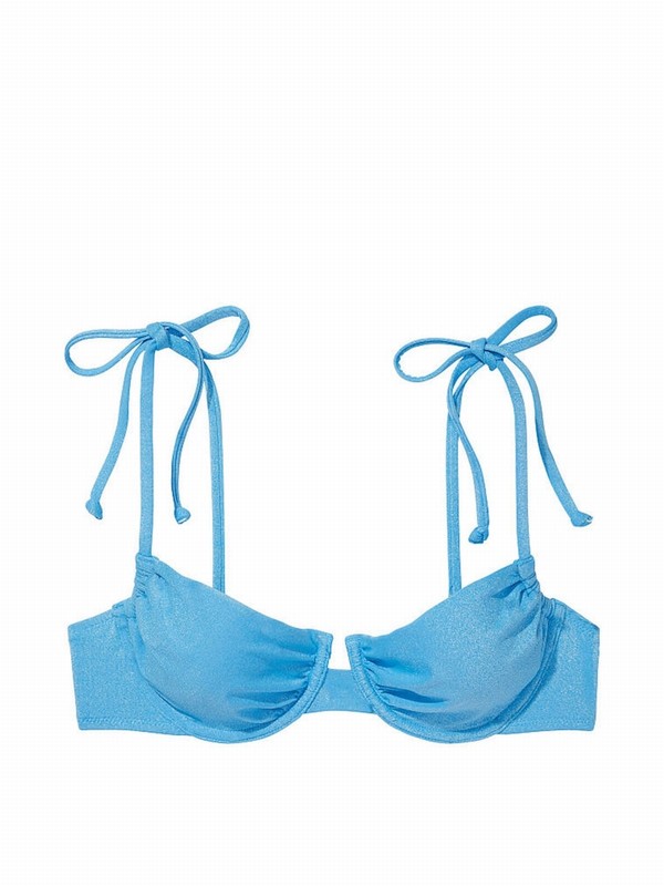 Blue Victoria Secret Capri Bikini Top | VMOJH7894