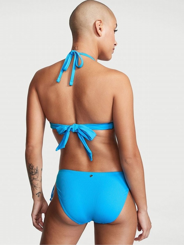 Blue Victoria Secret Capri Halter Bikini Top | QUYSJ1307
