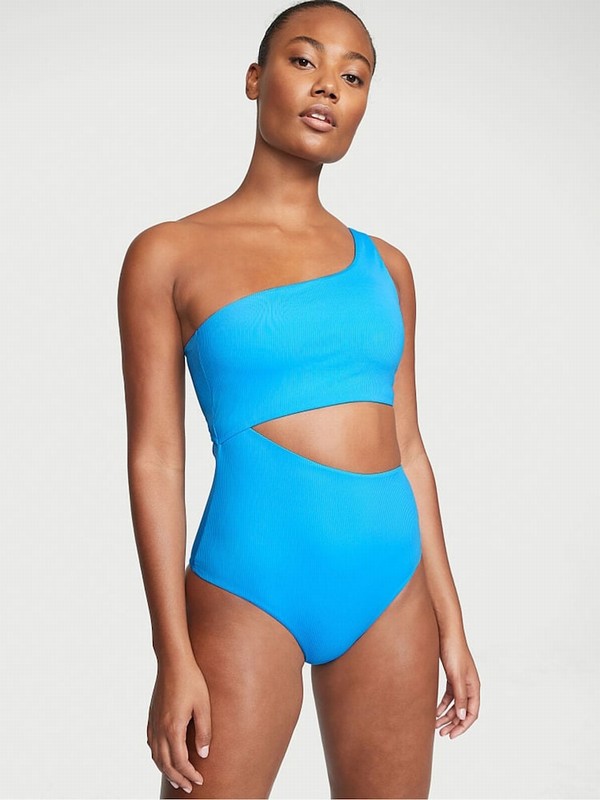 Blue Victoria Secret Capri One Shouldersuit Swimsuits | KNYRD8791