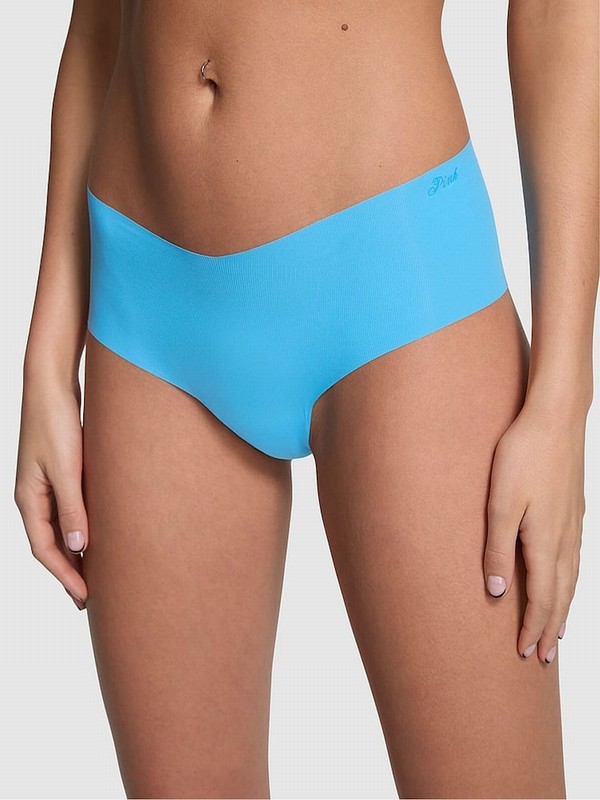 Blue Victoria Secret Castaway Rib Cheeky Underwear | COPYQ8019