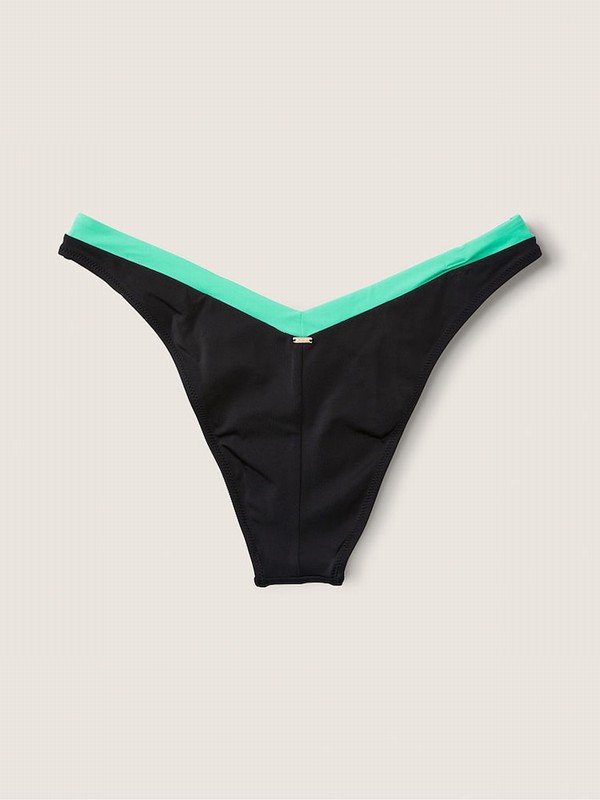 Blue Victoria Secret Cornflower Colour Block Cheeky Bikini Bottom | XFRJT2108