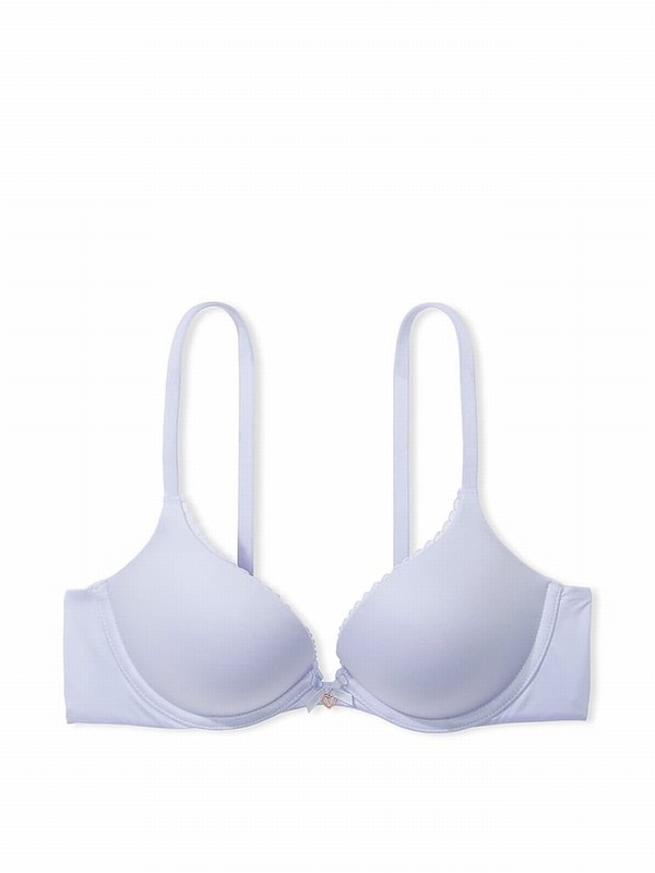 Blue Victoria Secret Crescent Demi Bras | YXQDG8963
