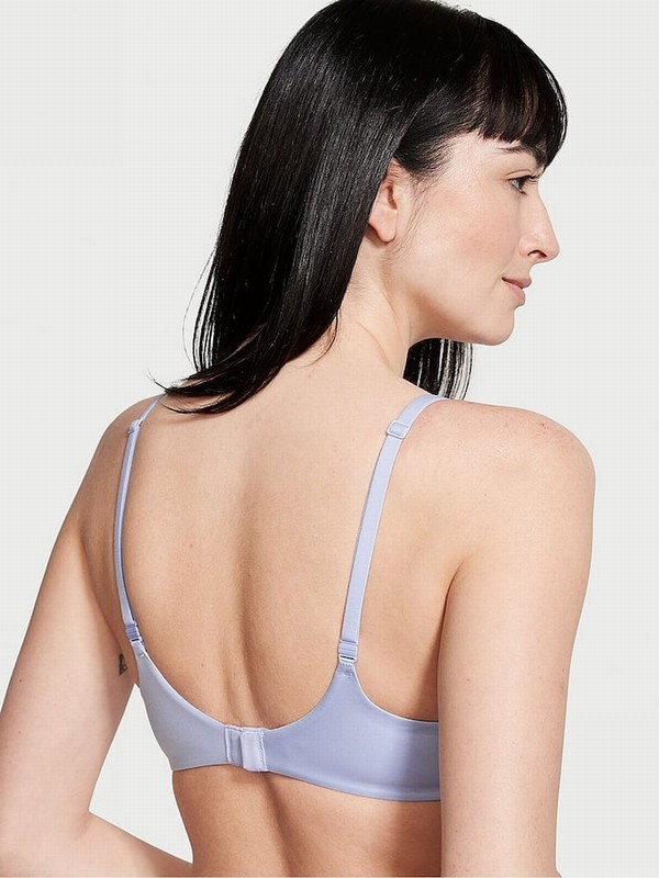Blue Victoria Secret Crescent Demi Invisible Lift Minimiser Bras | JBFDW7246