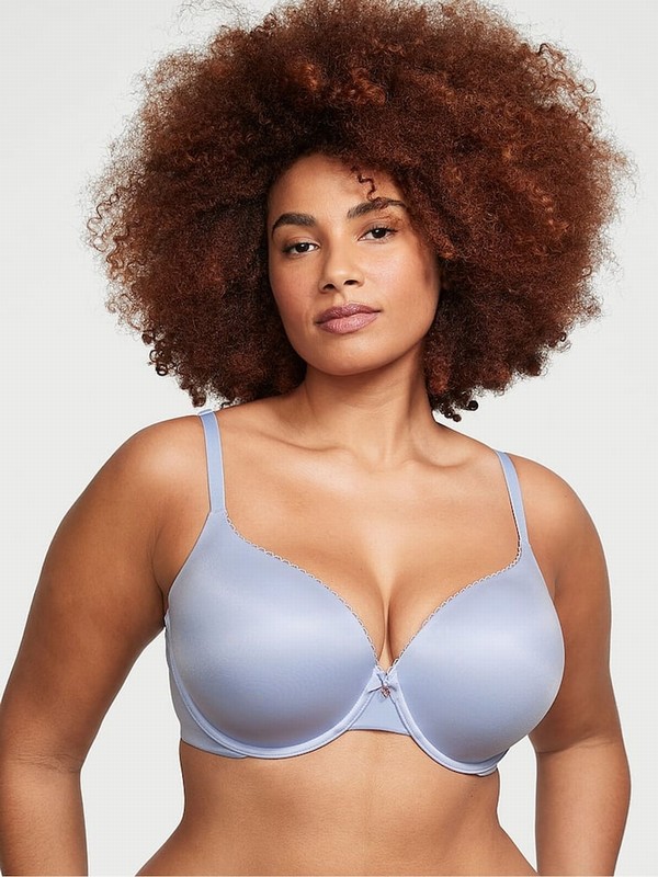 Blue Victoria Secret Crescent Full Cup Bras | NDYPE2413