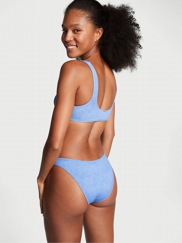 Blue Victoria Secret Denimzilian Bikini Bottom | SYTVQ5180