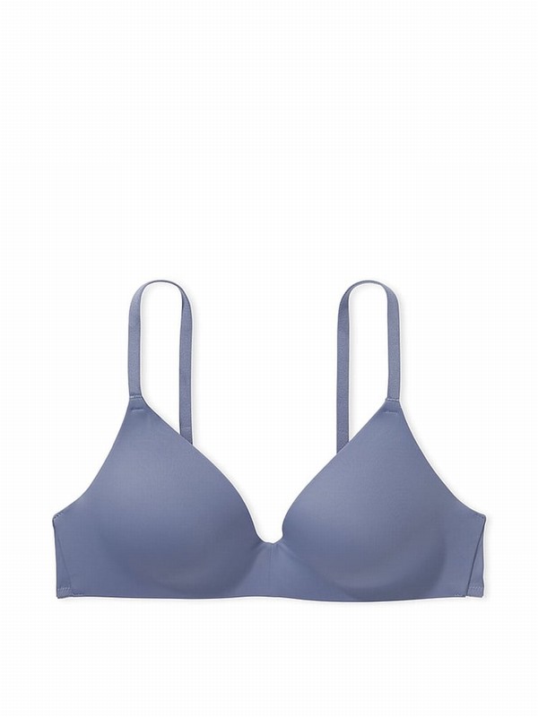 Blue Victoria Secret Dusty Iris Non WiLightly Lined Bras | KPYOS4927