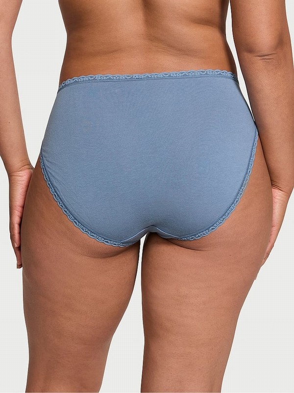 Blue Victoria Secret Faded Denim Brief Underwear | HKPJR1046