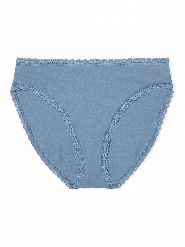 Blue Victoria Secret Faded Denim Brief Underwear | HKPJR1046
