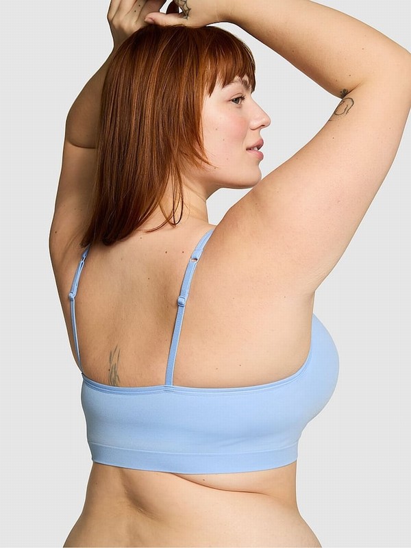 Blue Victoria Secret Harbor Seamlesslette Bras | GIRPH4256