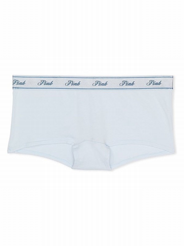 Blue Victoria Secret Hydgrangea Cotton Logo Underwear | IPTHR5407