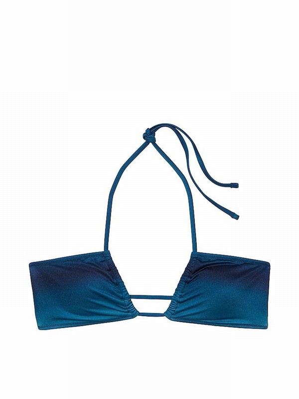 Blue Victoria Secret Ombre Halter Bikini Top | IANMZ0513