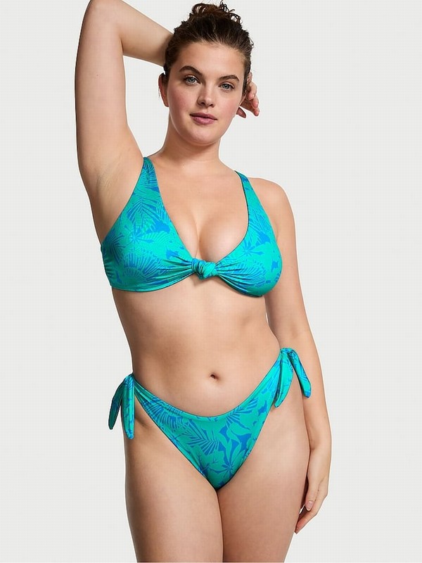 Blue Victoria Secret Shells Padded Bikini Top | DFOSE7216