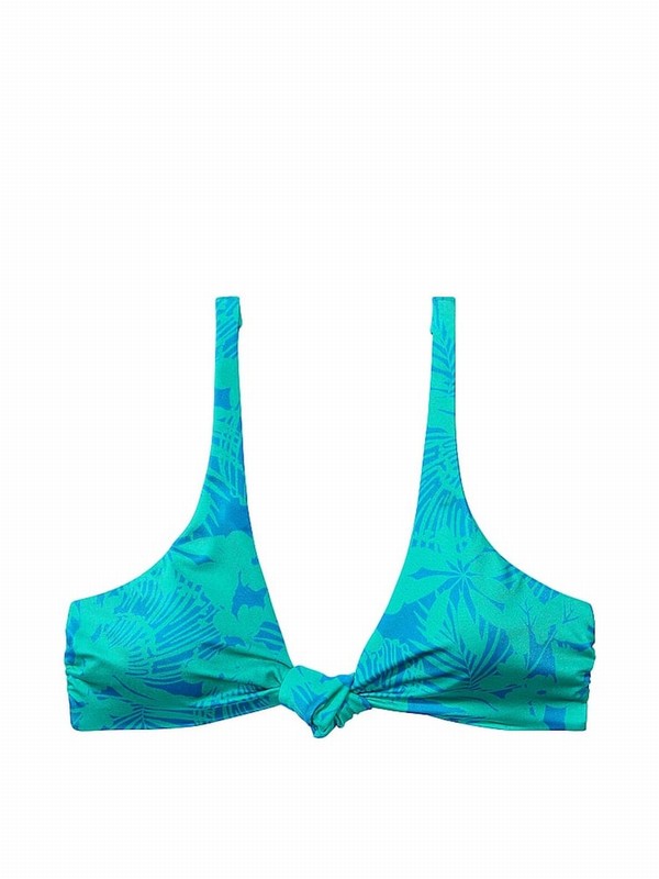 Blue Victoria Secret Shells Padded Bikini Top | DFOSE7216