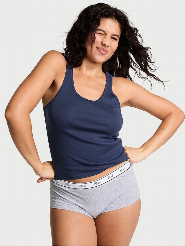 Blue / Navy Victoria Secret Midnight Cotton Top Nightwear | KREYD4251