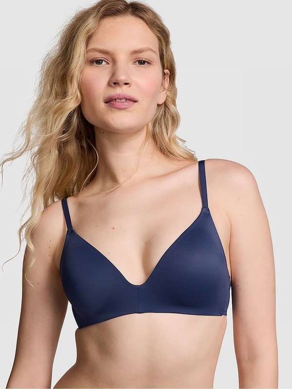 Blue / Navy Victoria Secret Midnight Non WiLightly Lined Bras | TCLNA3084