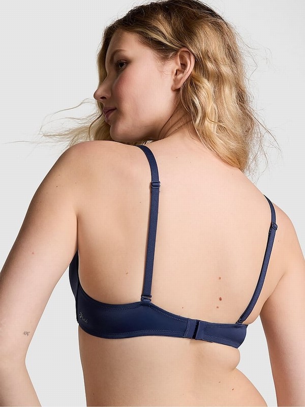 Blue / Navy Victoria Secret Midnight Non WiLightly Lined Bras | TCLNA3084
