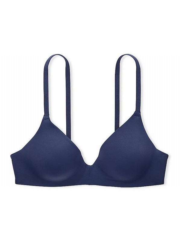 Blue / Navy Victoria Secret Midnight Non WiLightly Lined Bras | TCLNA3084