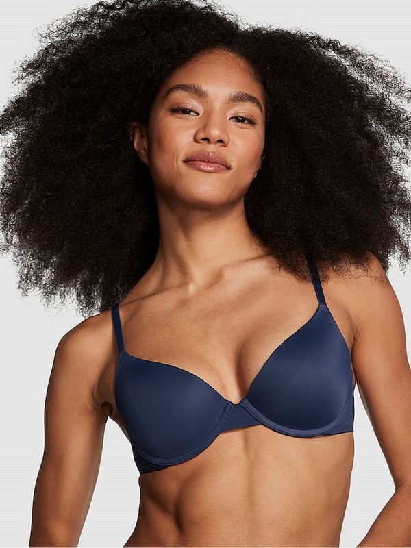 Blue / Navy Victoria Secret Midnight Push Up Bras | TJQGB0893